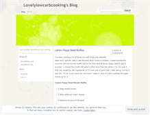 Tablet Screenshot of lovelylowcarbcooking.wordpress.com
