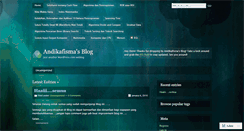 Desktop Screenshot of andikafisma.wordpress.com