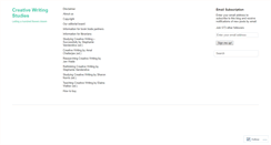 Desktop Screenshot of creativewritingstudies.wordpress.com