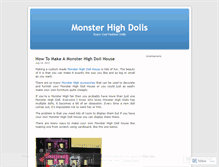 Tablet Screenshot of monsterhighdolls.wordpress.com