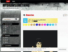 Tablet Screenshot of mydrawsomething.wordpress.com