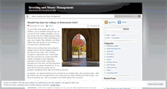 Desktop Screenshot of importantmoneysite.wordpress.com