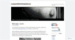 Desktop Screenshot of cuerposfeministaslaicos.wordpress.com