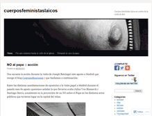 Tablet Screenshot of cuerposfeministaslaicos.wordpress.com