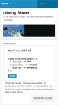 Mobile Screenshot of libertystreet.wordpress.com