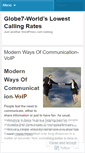 Mobile Screenshot of globe7.wordpress.com