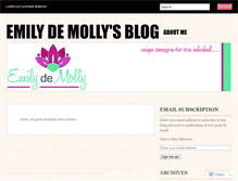 Tablet Screenshot of emilydemolly.wordpress.com