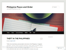 Tablet Screenshot of philippinepeaceandorder.wordpress.com