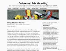 Tablet Screenshot of cultureandartsmarketing.wordpress.com