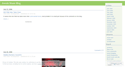Desktop Screenshot of jewishmusic.wordpress.com