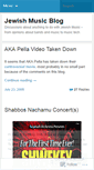 Mobile Screenshot of jewishmusic.wordpress.com