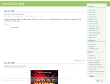 Tablet Screenshot of jewishmusic.wordpress.com