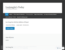 Tablet Screenshot of leejungjin.wordpress.com