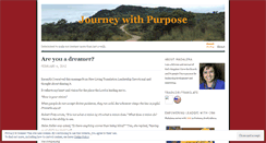 Desktop Screenshot of journeywithpurpose.wordpress.com