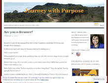 Tablet Screenshot of journeywithpurpose.wordpress.com