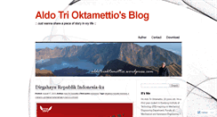 Desktop Screenshot of aldotrioktamettio.wordpress.com