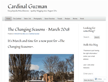 Tablet Screenshot of cardinalguzman.wordpress.com