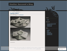 Tablet Screenshot of heathersancomb.wordpress.com