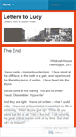 Mobile Screenshot of letterstolucy.wordpress.com