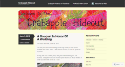 Desktop Screenshot of crabapplehideout.wordpress.com