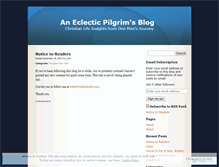 Tablet Screenshot of eclecticpilgrim.wordpress.com