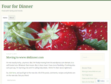 Tablet Screenshot of 44dinner.wordpress.com