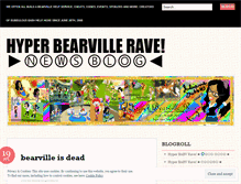 Tablet Screenshot of hyperbearvillerave.wordpress.com