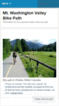 Mobile Screenshot of mwvbikepath.wordpress.com