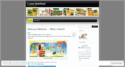 Desktop Screenshot of ilovenutrifood.wordpress.com