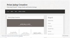 Desktop Screenshot of printjulep.wordpress.com