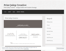 Tablet Screenshot of printjulep.wordpress.com