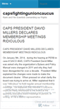 Mobile Screenshot of capsfightingunioncaucus.wordpress.com