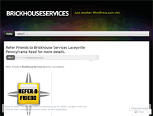 Tablet Screenshot of brickhouseservices.wordpress.com