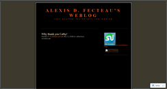 Desktop Screenshot of adfecteau.wordpress.com