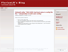 Tablet Screenshot of florianlr.wordpress.com