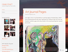 Tablet Screenshot of imadewhat.wordpress.com