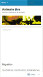 Mobile Screenshot of animatethis.wordpress.com
