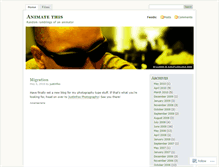 Tablet Screenshot of animatethis.wordpress.com