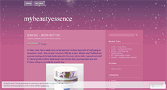 Desktop Screenshot of mybeautyessence.wordpress.com