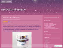 Tablet Screenshot of mybeautyessence.wordpress.com