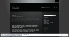 Desktop Screenshot of manasvipatel.wordpress.com