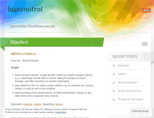 Tablet Screenshot of luzecontrol.wordpress.com