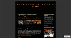 Desktop Screenshot of boomboommag.wordpress.com