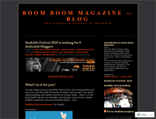 Tablet Screenshot of boomboommag.wordpress.com