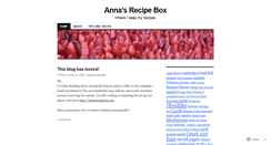Desktop Screenshot of annasrecipebox.wordpress.com