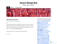 Tablet Screenshot of annasrecipebox.wordpress.com