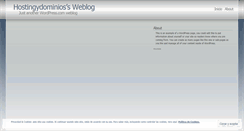 Desktop Screenshot of hostingydominios.wordpress.com