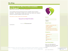 Tablet Screenshot of caregivercoachanne.wordpress.com
