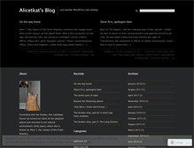 Tablet Screenshot of alicetkat.wordpress.com