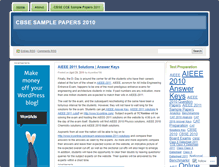Tablet Screenshot of cbsesamplepapers2010.wordpress.com